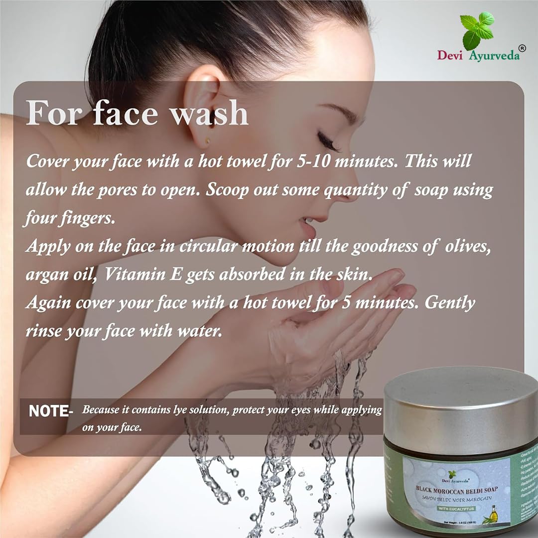 Beldi Soap with Kessa Gloves for Deep Cleansing, Skin Softening, and Detoxifying (2 Beldi Soap + 1 Kessa Gloves) - Image 8